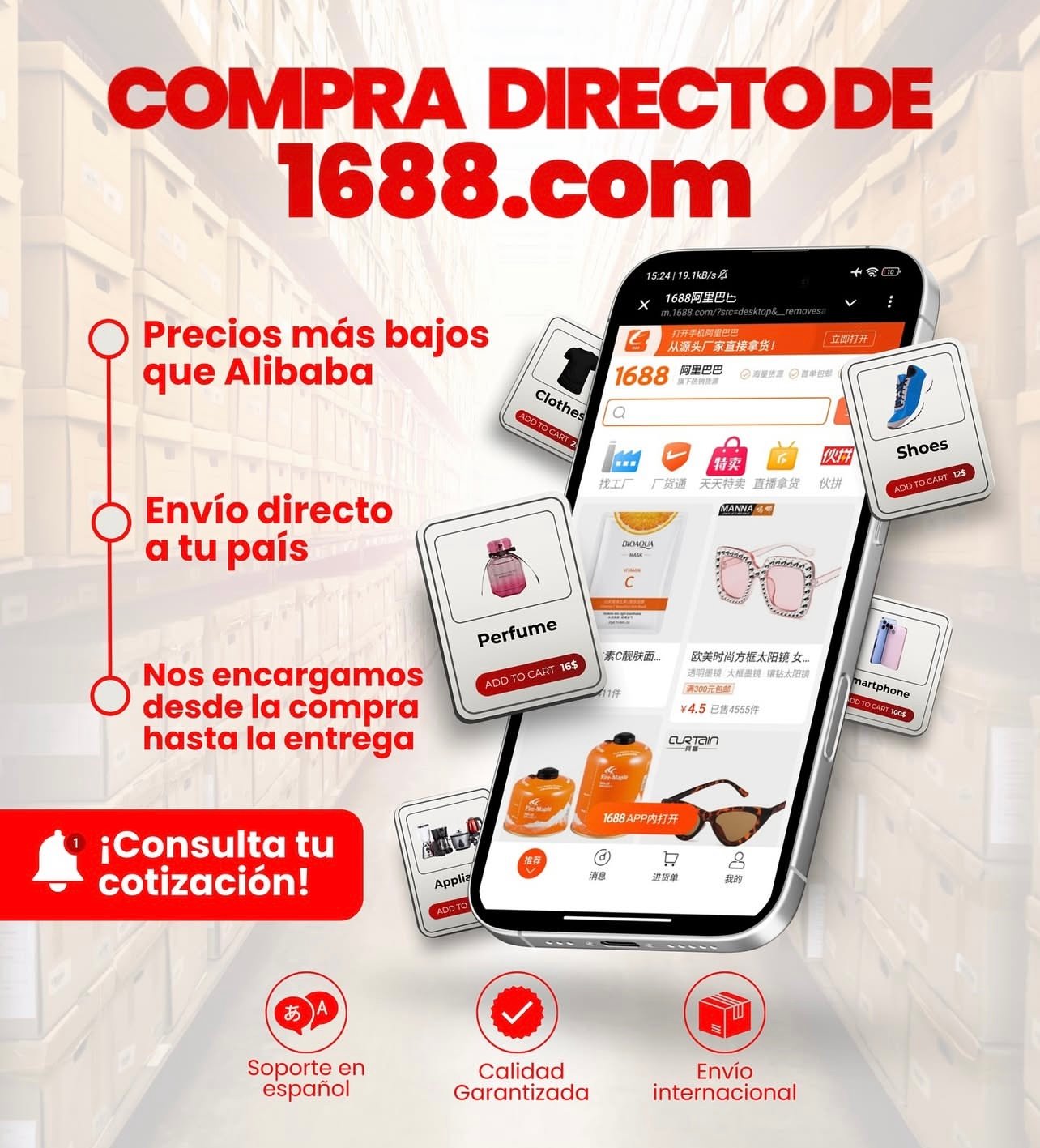 Compras en 1688 y Taobao